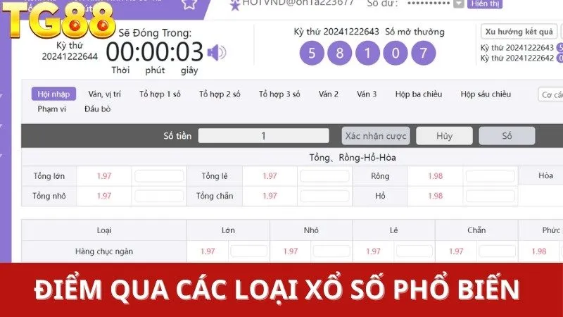 Xổ số TG88 - Sảnh Chơi Online Xanh Chín Châu Á