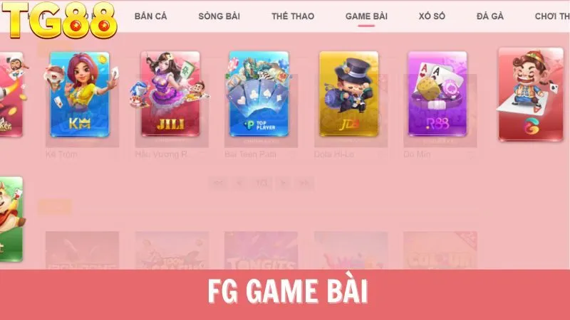 FG Game Bài TG88: Thiên Đường Cá Cược Đỉnh Cao - Thắng Đậm, Hốt Bạc Nhanh