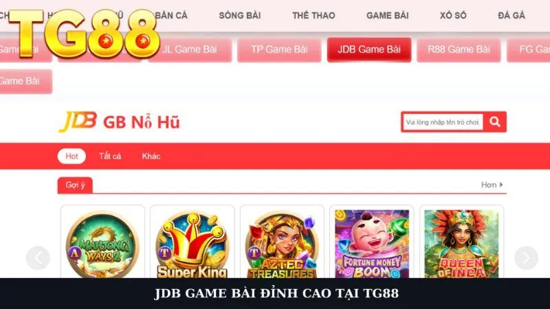 JDB game bài TG88