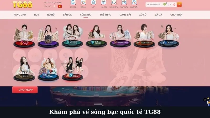 Khám phá về sòng bạc quốc tế TG88