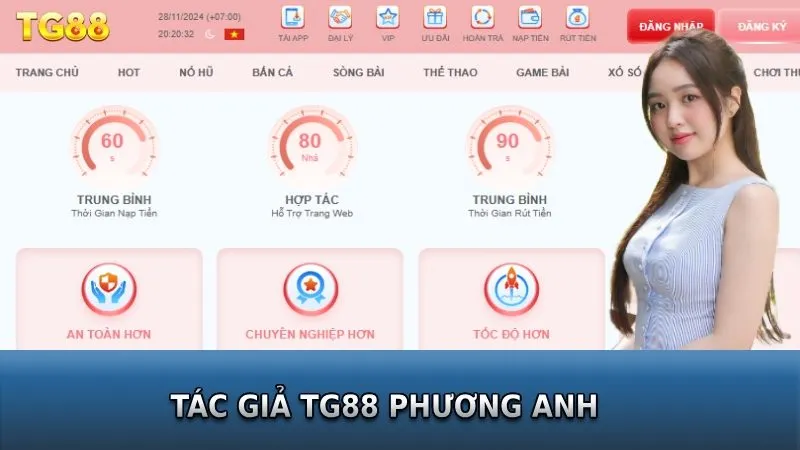 Tác giả TG88 Phương Anh là nhà sáng lập nhà cái