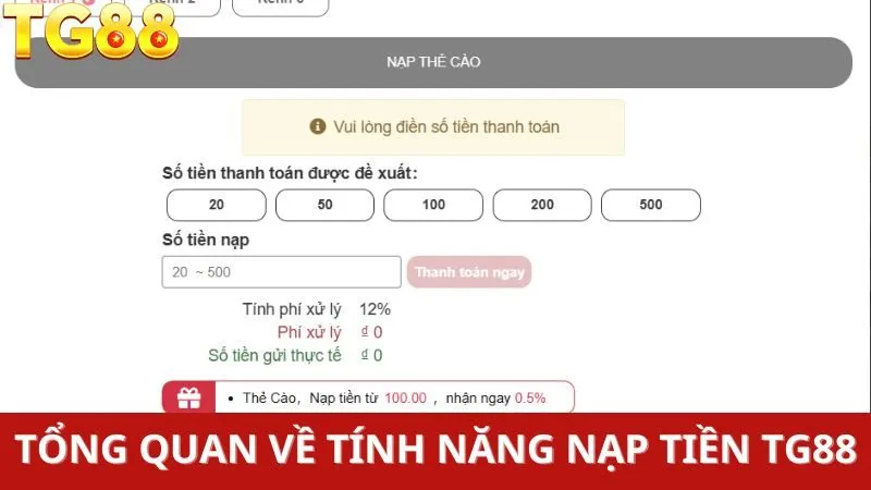 TG88 cung cấp lên đến 7 ngân hàng cho người chơi lựa chọn