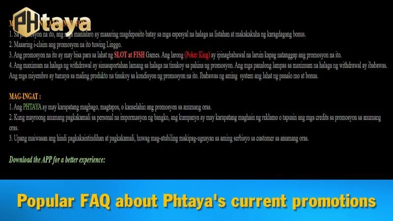 FAQ phổ biến về các khuyến mãi hiện tại của Phtaya