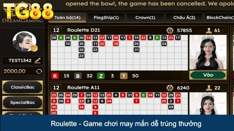 Roulette - Game chơi may mắn dễ trúng thưởng